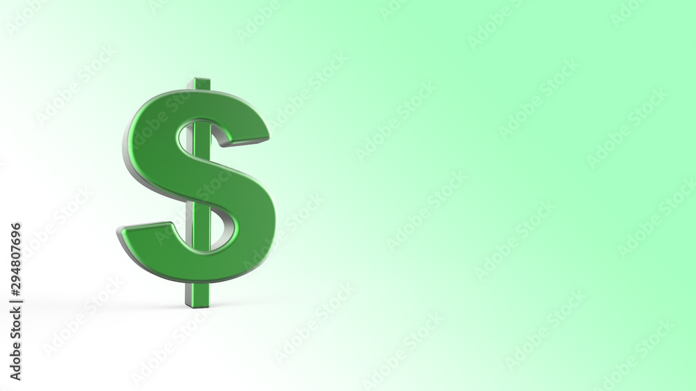 3d green dollar sign - stock image 3d green dollar sign - stock image