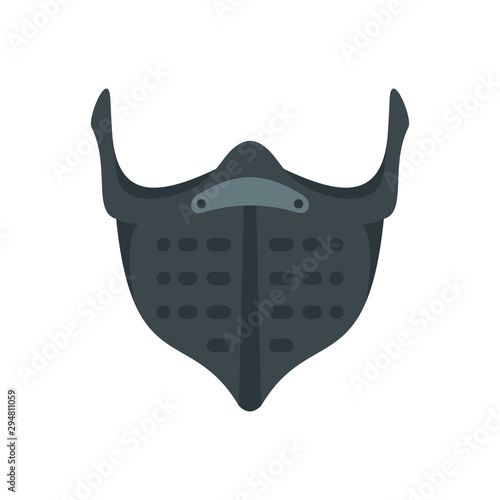 Bike mouth protect icon. Flat illustration of bike mouth protect vector icon for web design
