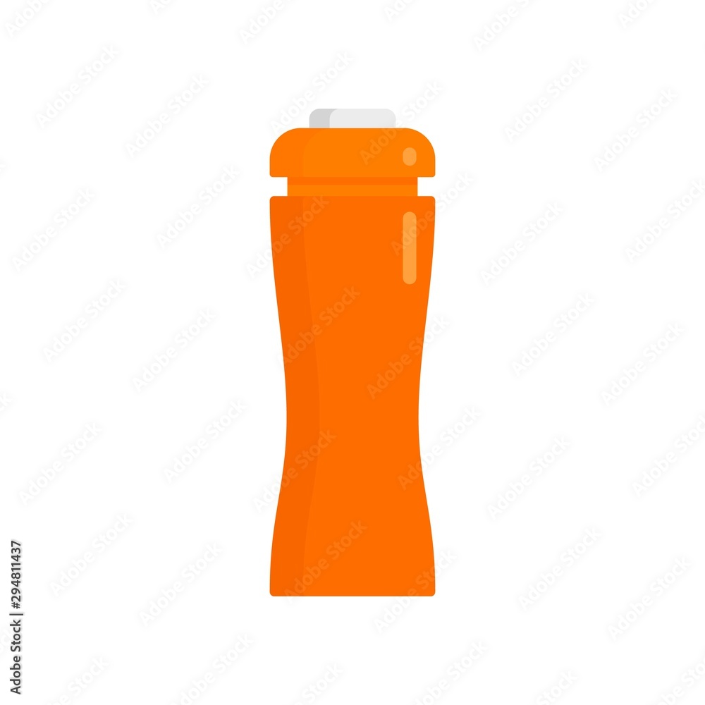 Plastic water bottle icon. Flat illustration of plastic water bottle vector icon for web design Plastic water bottle icon. Flat illustration of plastic water bottle vector icon for web design
