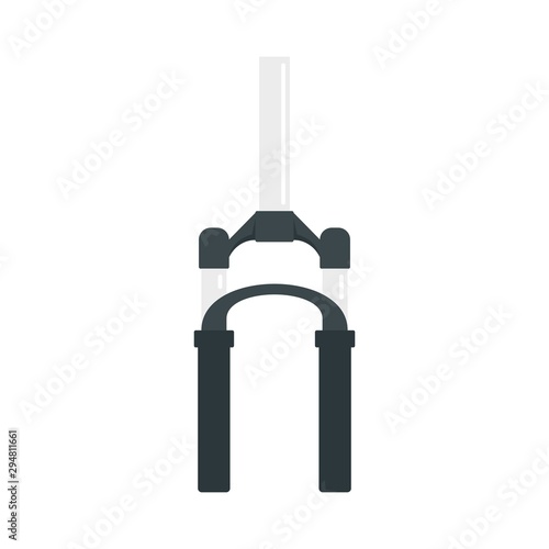 Bicycle fork icon. Flat illustration of bicycle fork vector icon for web design