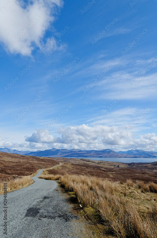 rough landscape on Isle of Skye, Scotland