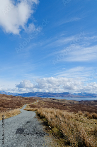 rough landscape on Isle of Skye  Scotland