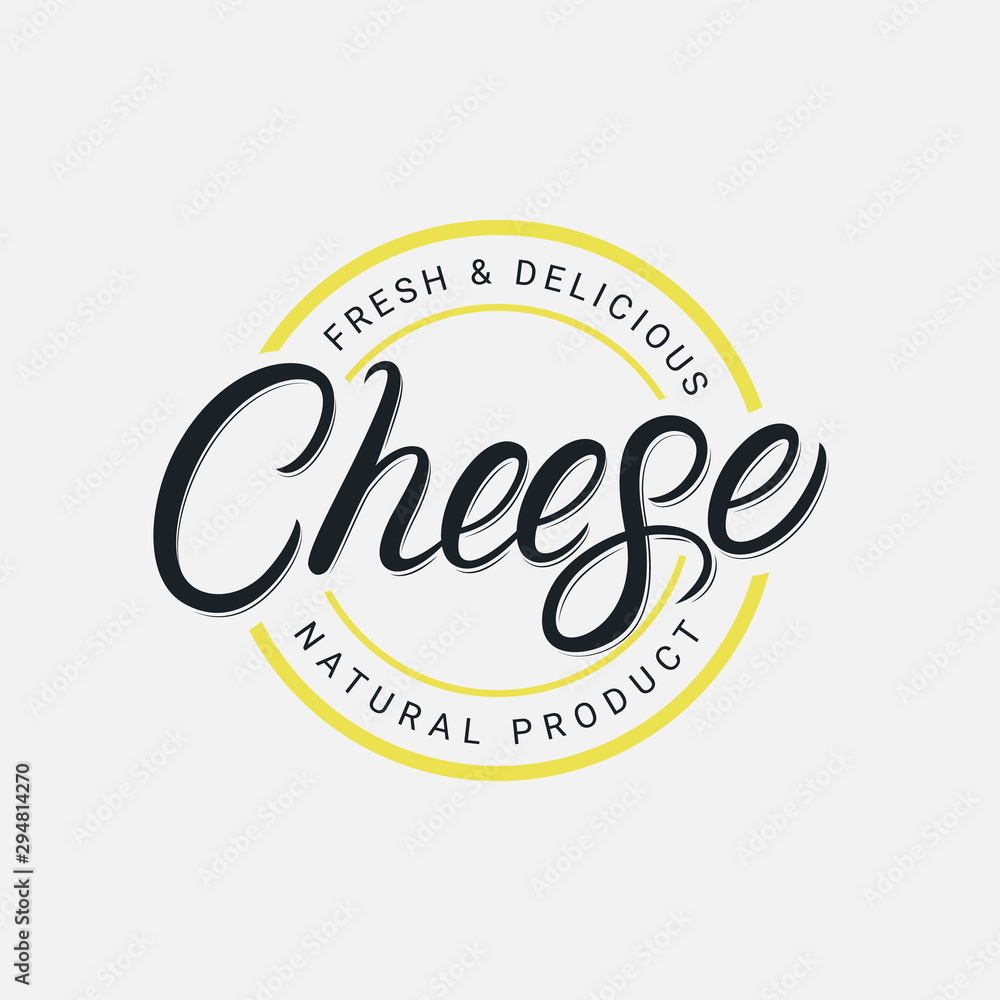 Cheese hand written lettering logo Cheese hand written lettering logo