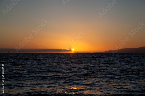 Atardecer sobre el mar en Santa Mónica © Raquel