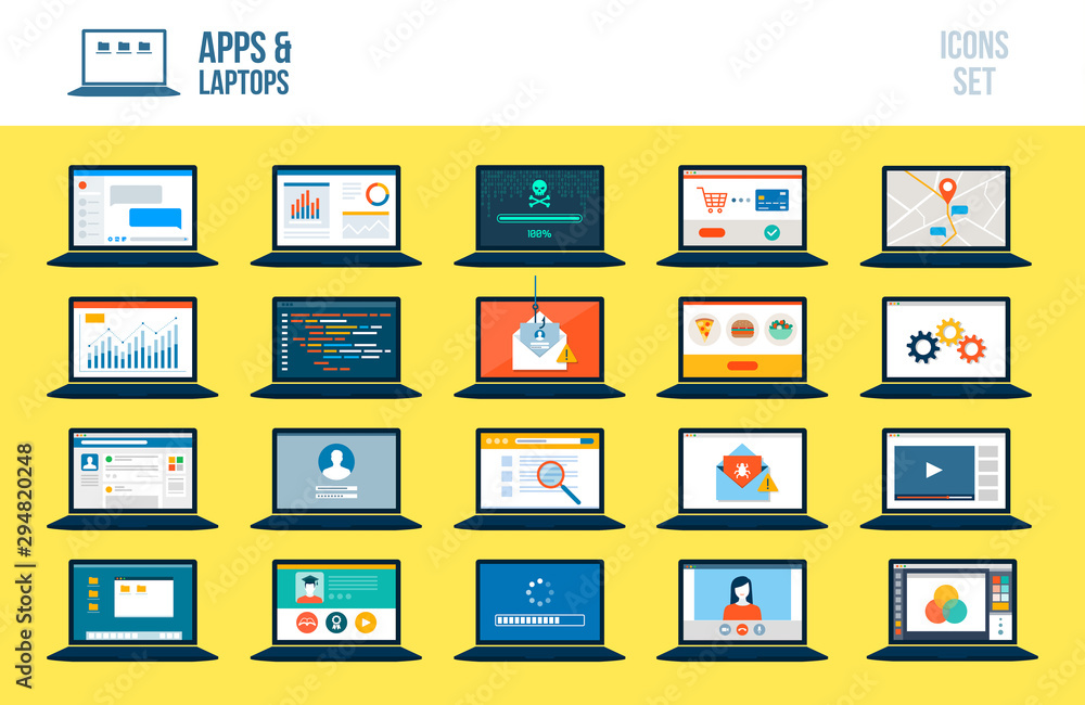 Laptops, apps and services