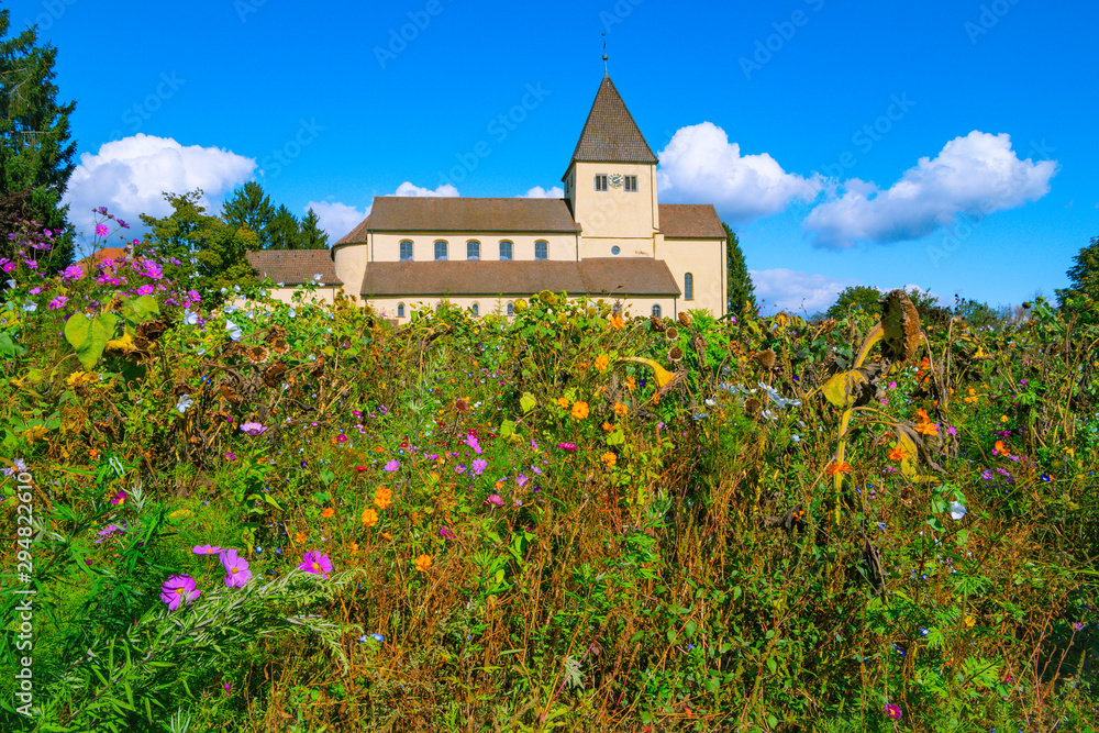 St. Georg Church on Reichenau Island has been standing here for over 1000 years. There are no buildings from this time in the distance after destructive forces of all kinds. Like a rock of love.