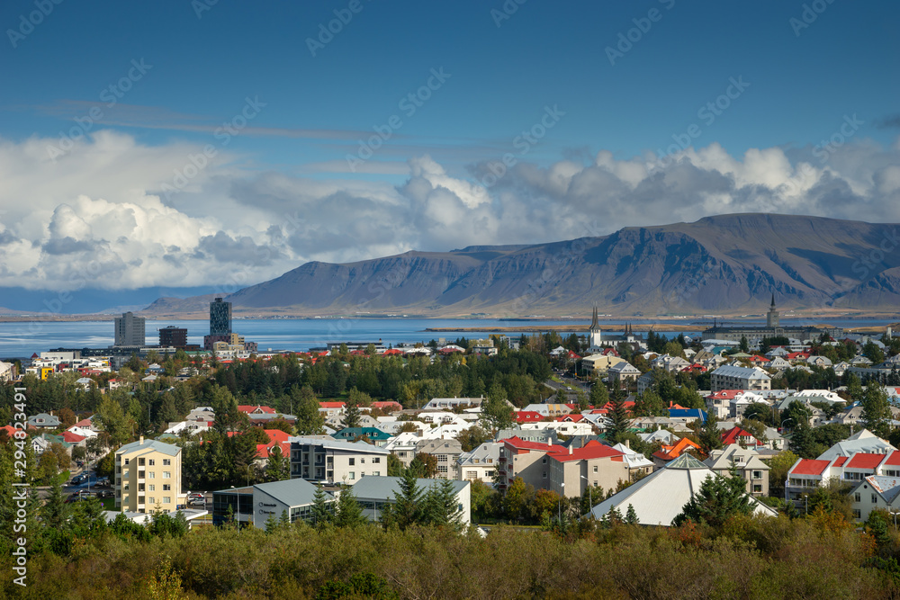 Reykjavik Colorful Roofs Iceland Capital