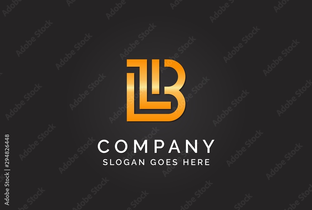 Luxury initial letter BLI golden gold color logo design. Tech business marketing modern vector Luxury initial letter BLI golden gold color logo design. Tech business marketing modern vector