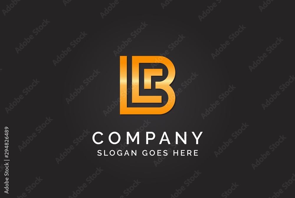 Luxury initial letter BLR golden gold color logo design. Tech business marketing modern vector Luxury initial letter BLR golden gold color logo design. Tech business marketing modern vector