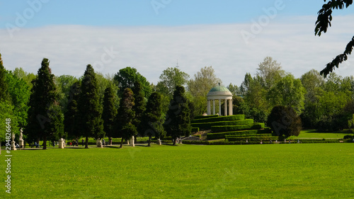 Querini Park the main park of Vicenza, Italy. April 2019