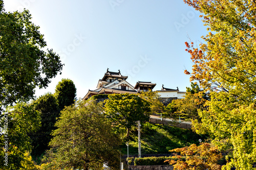 Fukuchiyama castle in Fukuchiyama city, Kyoto prefecture, Japan photo