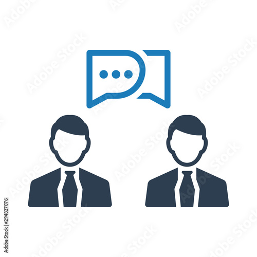 Business consultation icon