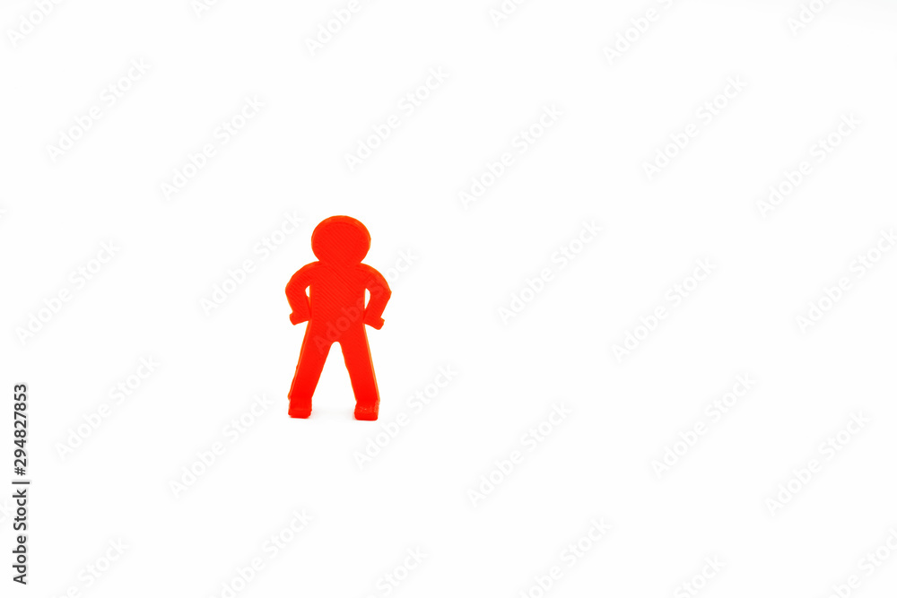 red plastic human figure red plastic human figure