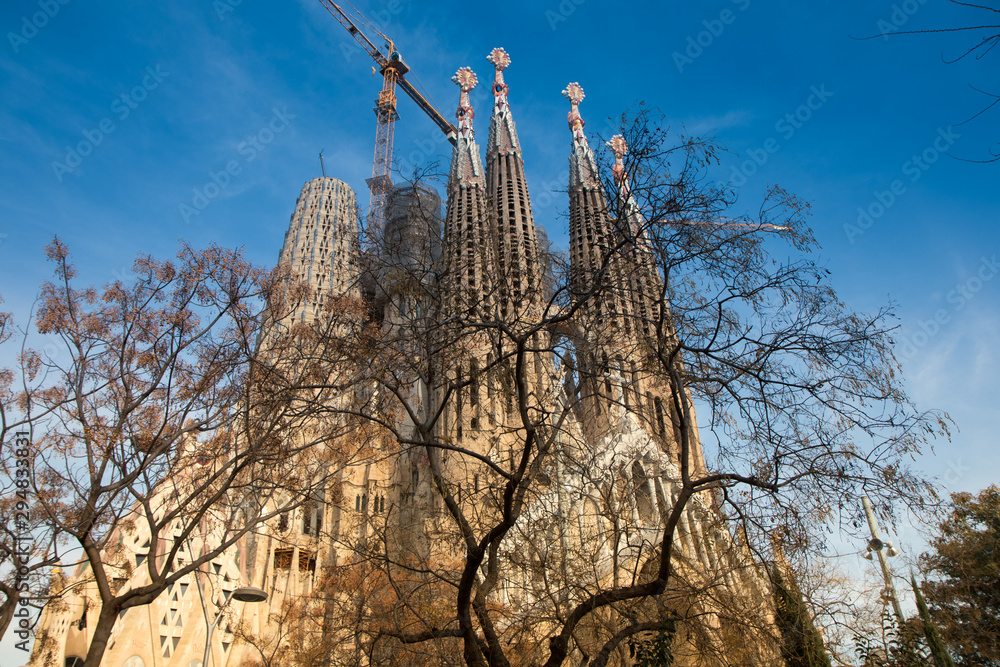 emblematic buildings of the city of barcelona