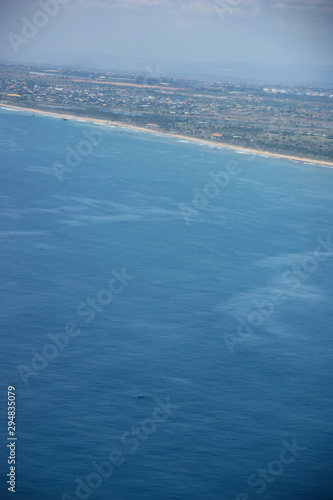 Humpback whale near the coast of Ghana, seen from the airplane