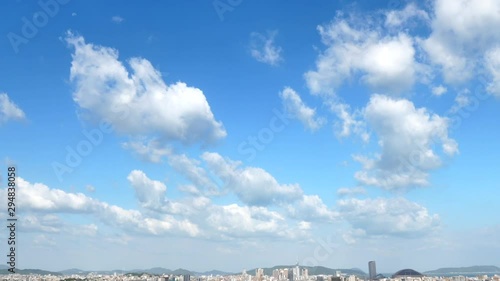 都市風景　福岡市　タイムラプス