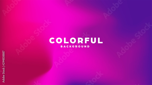 Colorful modern abstract background with neon gradient. Dynamic color flow poster, banner. Vector illustration. © 32 pixels