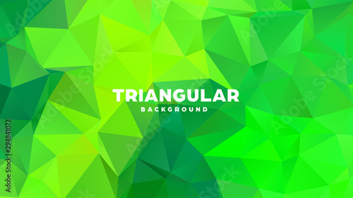 Triangle polygonal abstract geometric background. Colorful gradient design. Low poly shape banner. Vector illustration.