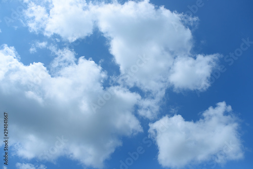 Blue sky and clouds for background. 