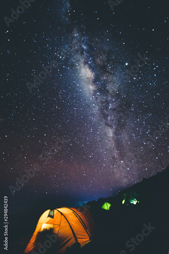 Night sky at Barafu camp on Mt kilimanjaro
