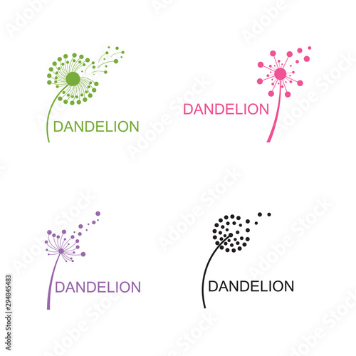 Dandelion vector icon design