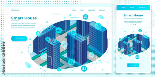 Vector online intelligent building network web set