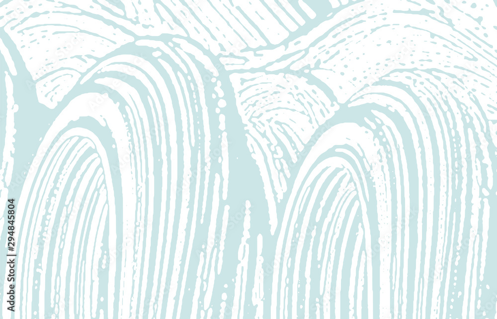 Naklejka premium Grunge texture. Distress blue rough trace. Bizarre