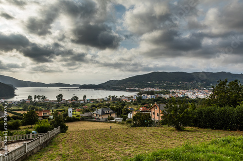 Sunset at Cedeira bay. Galicia, Spain.