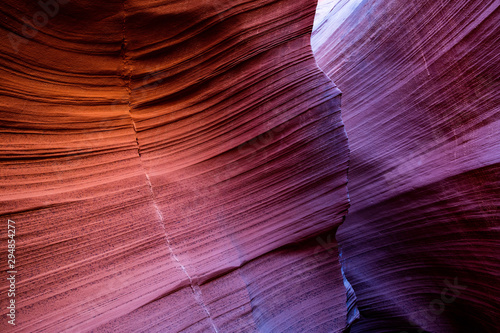 Red rocks in Antelope canyons, Arizona