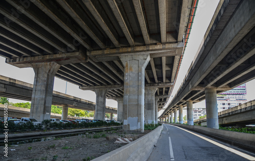 Express way or highway bridge in Bangkok