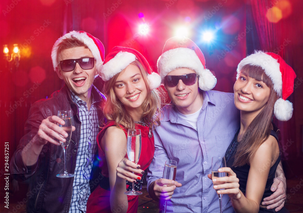 christmas party in club christmas party in club