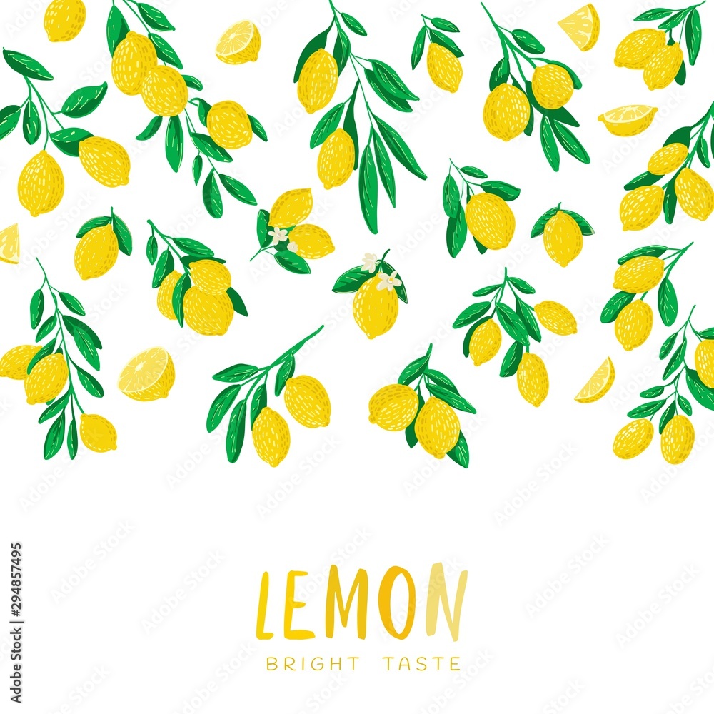 Abstract illustration of lemon. Abstract illustration of lemon.