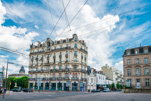 Fototapeta Naklejka Na Ścianę i Meble -  LIMOGES, FRANCE - May 8, 2018 : Street view of downtown in Limoges, France