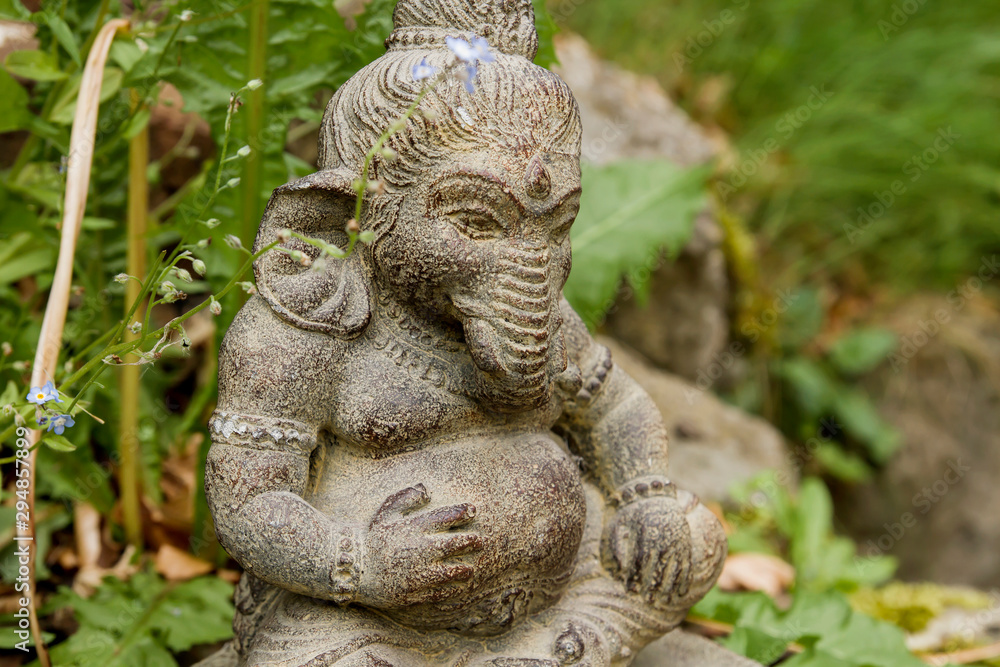 Ganesh deity decorative stone statue