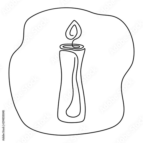 Fortune telling, divination isolated elements of candles for mystic sphere of activity, shop. Witch store. Idea for Taromancy, esoteric presentation. Furtive telling icons. Vector illustrations