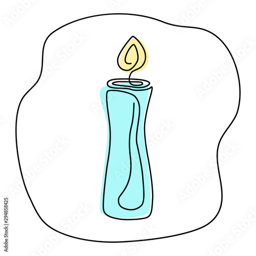 Fortune telling, divination isolated elements of candles for mystic sphere of activity, shop. Witch store. Idea for Taromancy, esoteric presentation. Furtive telling icons. Vector illustrations