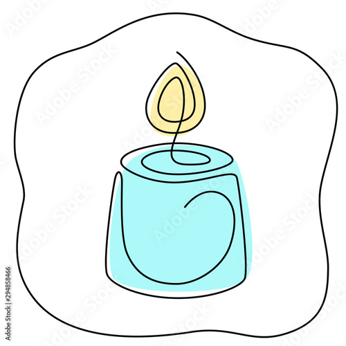 Fortune telling, divination isolated elements of candles for mystic sphere of activity, shop. Witch store. Idea for Taromancy, esoteric presentation. Furtive telling icons. Vector illustrations
