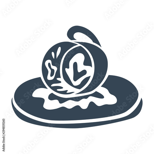 Fortune telling and divination isolated elements of coffee cup for a mystic sphere of activity, shop. Witch store. Idea for  esoteric, occult books, presentation. Furtive telling. 