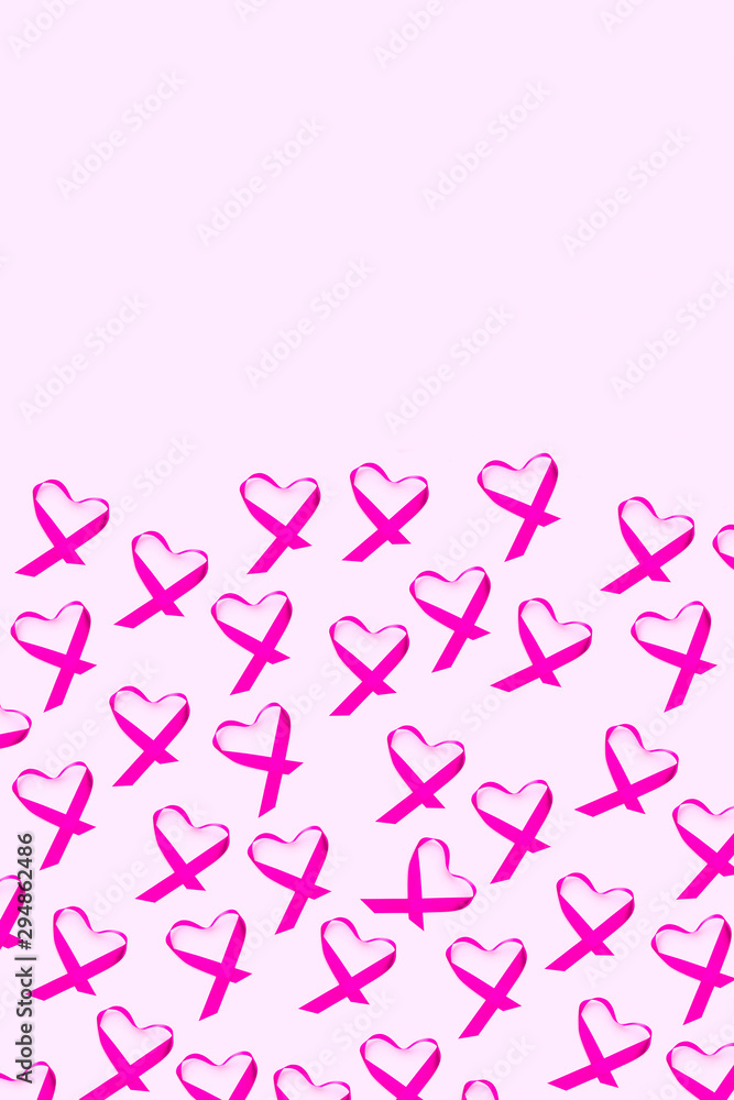 pink ribbons for the breast cancer awareness pink ribbons for the breast cancer awareness