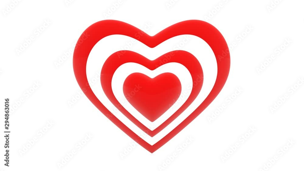 Abstract red heart Abstract red heart