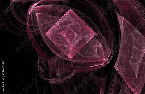 Fluid ultraviolet background.Abstract geometrical fractal