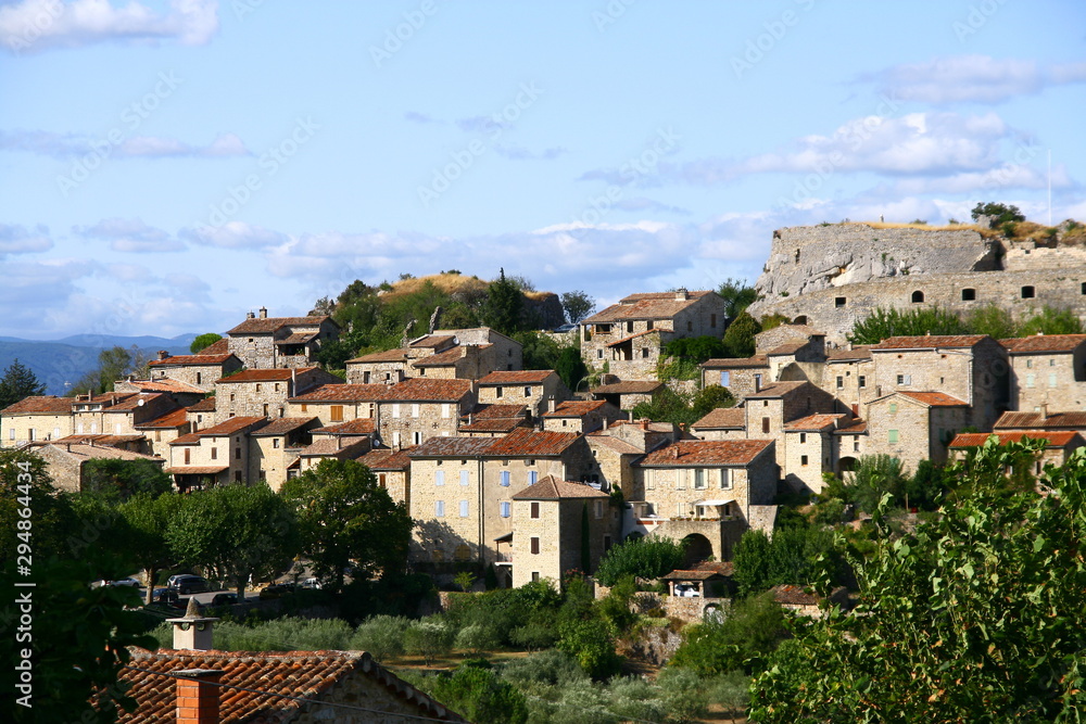 Banne, village médiéval en Ardèche en France