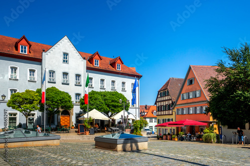 Marktplatz, Bad Windsheim, Bayern, Deutschland 