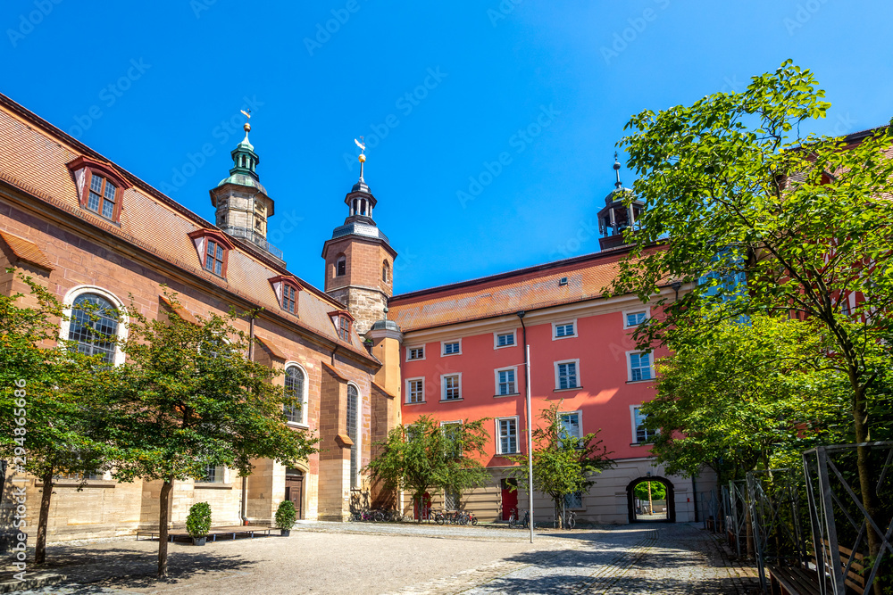 Fototapeta premium Kirche von Bad Windsheim, Bayern, Deutschland