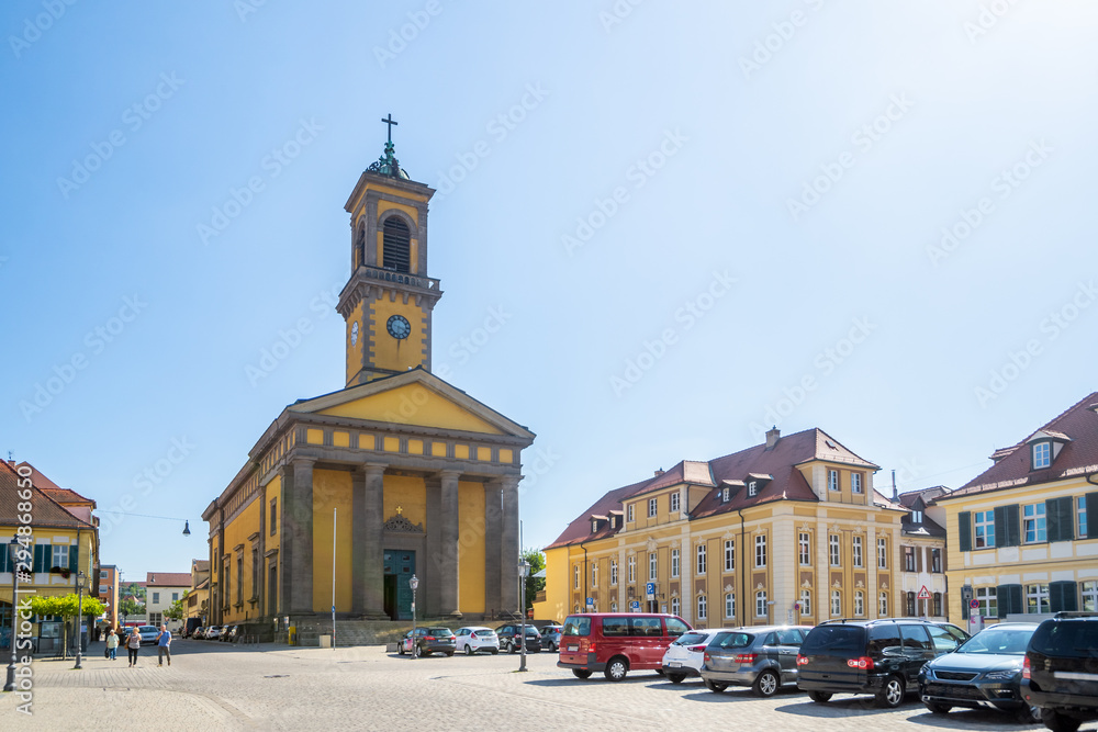 Sankt Ludwig Kirche, Ansbach, Bayern, Deutschland 