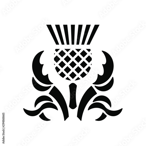 Papier peint Scotish thistle