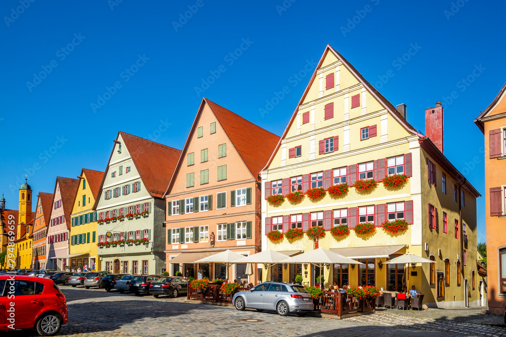 Weinmarkt, Dinkelsbühl, Bayern, Deutschland 