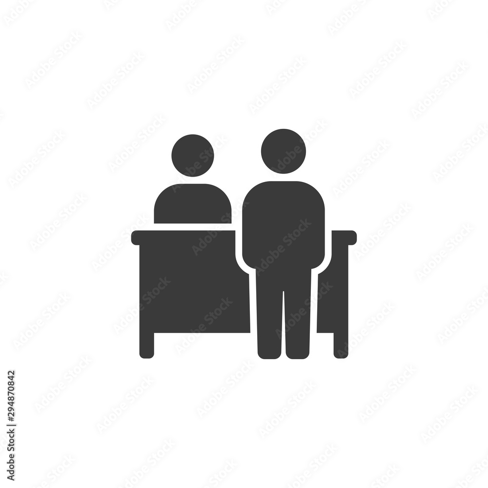 customer vector icon customer at the receptionist customer vector icon customer at the receptionist