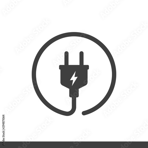 electric plug vector icon
