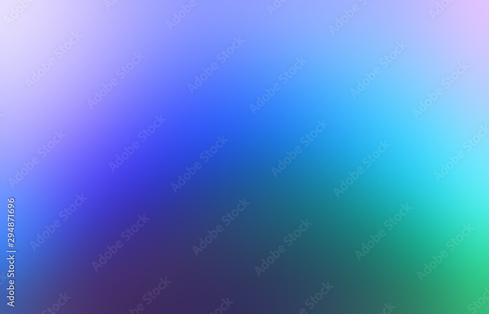 Attractive blue green lilac gradient blur background. Impressive defocus paint illustration. Fantastic template. Vibrant transition interactive pattern.